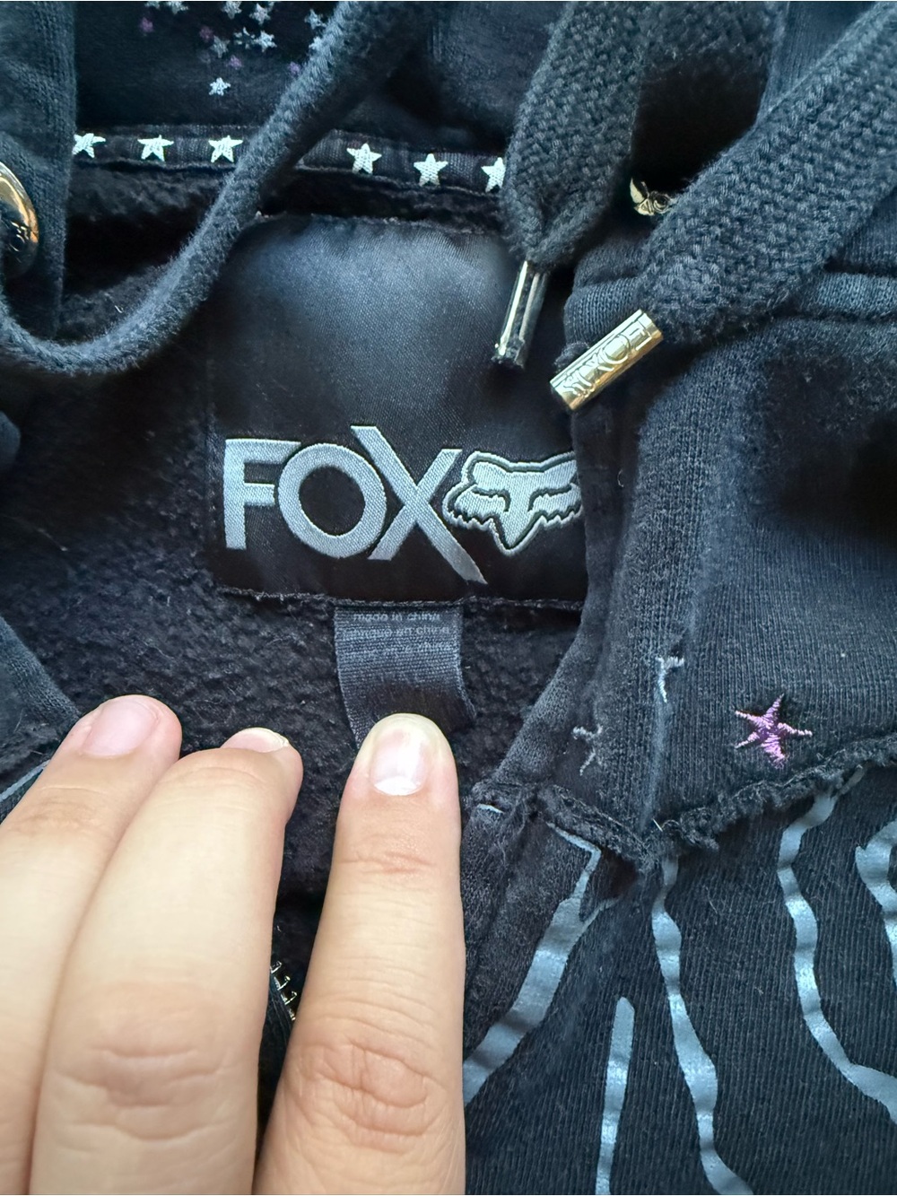 Vintage Women’s Fox Racing Zip-Up Hoodie - Picture 6 of 8